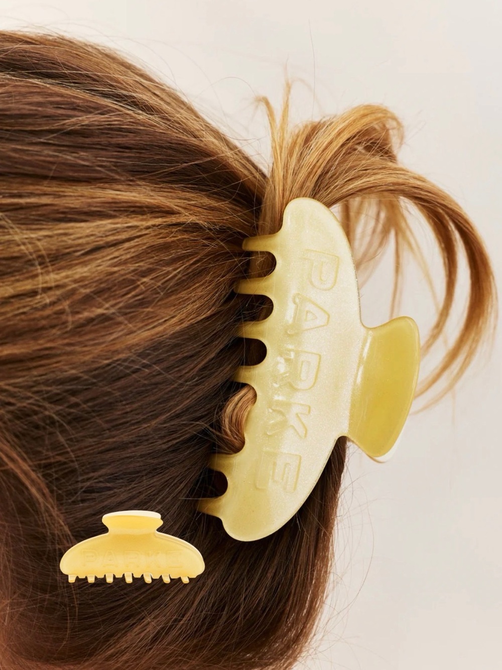 PARKE Yellow Hair Claw Clip - Large Women's Hair Accessory